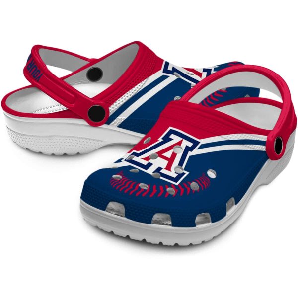 Customized Arizona Wildcats Baseball Motif Crocs Latest Model