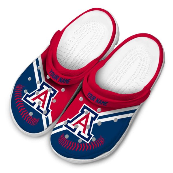 Customized Arizona Wildcats Baseball Motif Crocs Trendy