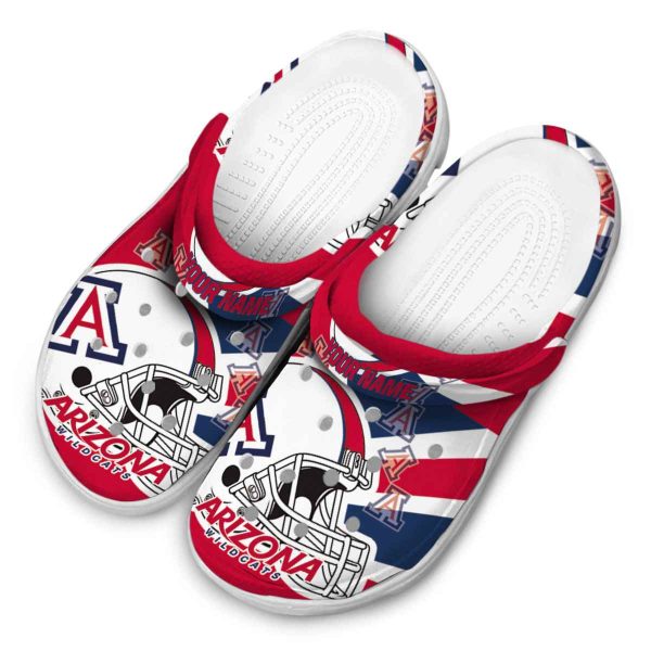 Customized Arizona Wildcats Football Helmet Crocs Trendy