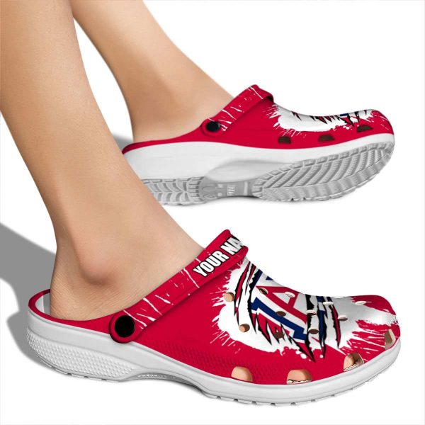 Customized Arizona Wildcats Splash Motif Background Crocs High quality