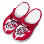 Customized Arizona Wildcats Splash Motif Background Crocs Best selling