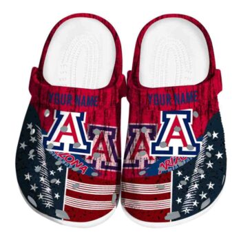 Customized Arizona Wildcats Star Spangled Side Pattern Crocs Best selling