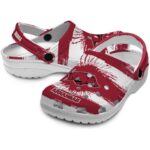 Customized Arkansas Razorbacks Paint Splatter Graphics Crocs Best selling