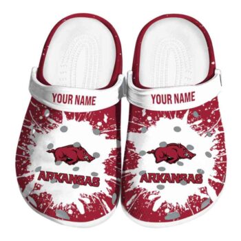 Customized Arkansas Razorbacks Splash Art Crocs Best selling