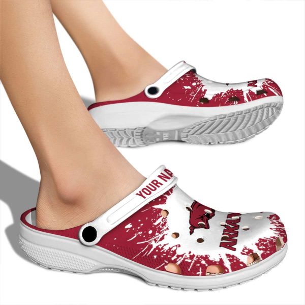 Customized Arkansas Razorbacks Splash Art Crocs High quality