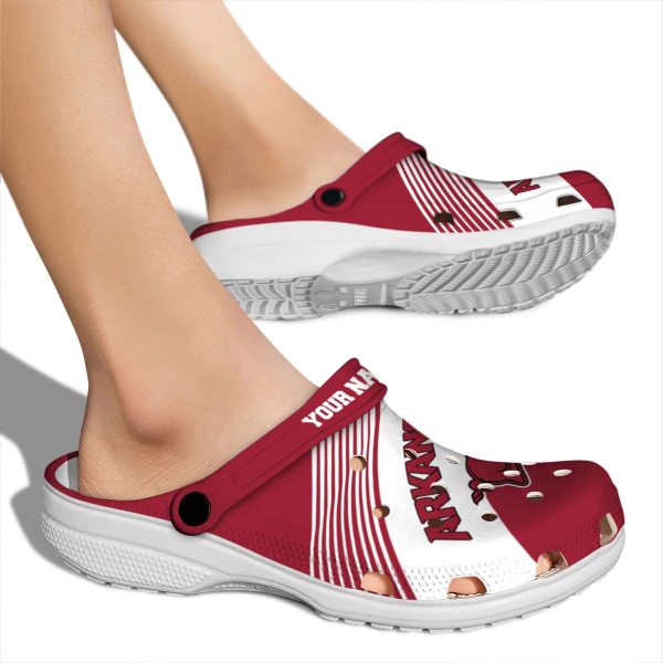 Customized Arkansas Razorbacks Vibrant Dual Tone Crocs High quality