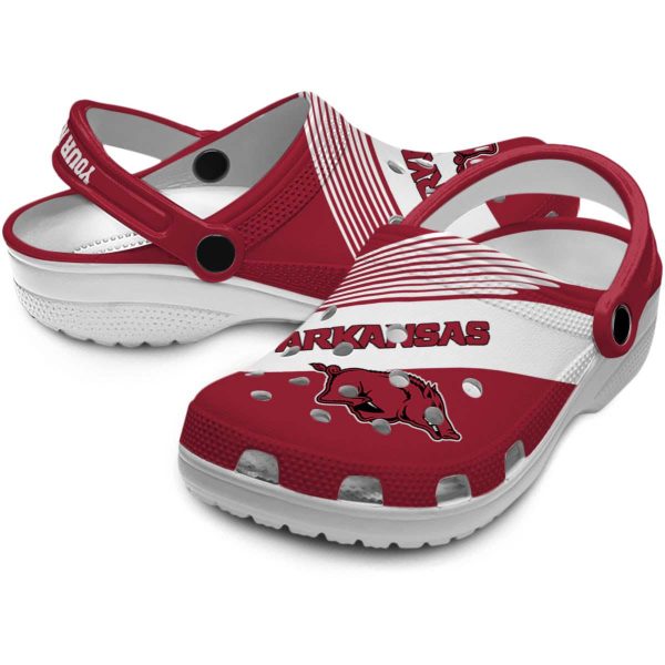 Customized Arkansas Razorbacks Vibrant Dual Tone Crocs Latest Model