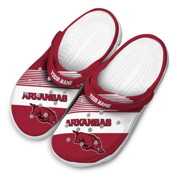 Customized Arkansas Razorbacks Vibrant Dual Tone Crocs Trendy