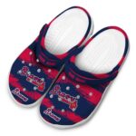 Customized Atlanta Braves Paint Splatter Graphics Crocs Best selling