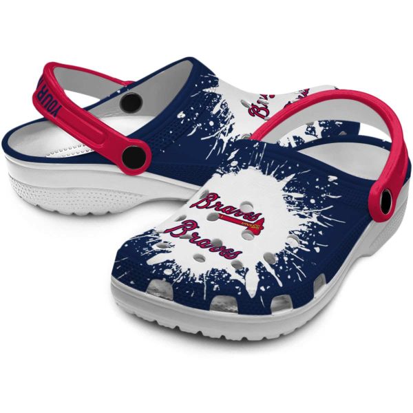 Customized Atlanta Braves Splash Art Crocs Latest Model
