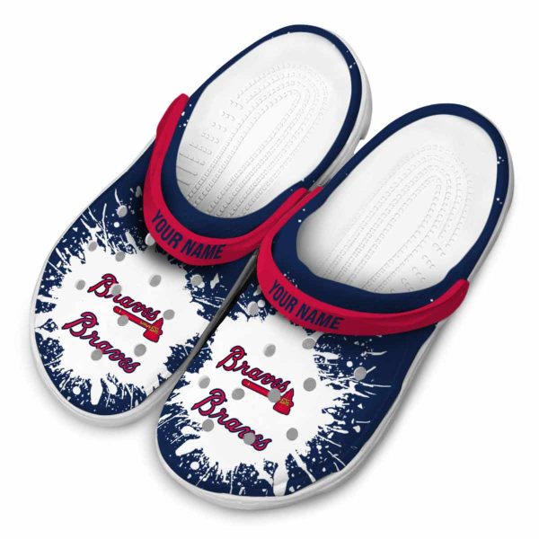 Customized Atlanta Braves Splash Art Crocs Trendy