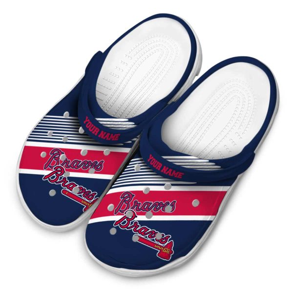 Customized Atlanta Braves Vibrant Dual Tone Crocs Trendy