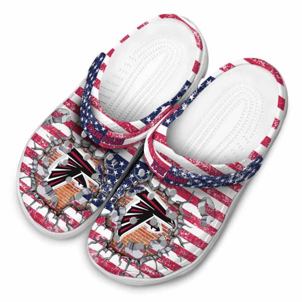 Customized Atlanta Falcons Freedom Splinter Crocs Trendy