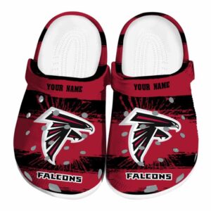 Customized Atlanta Falcons Paint Splatter Graphics Crocs Best selling