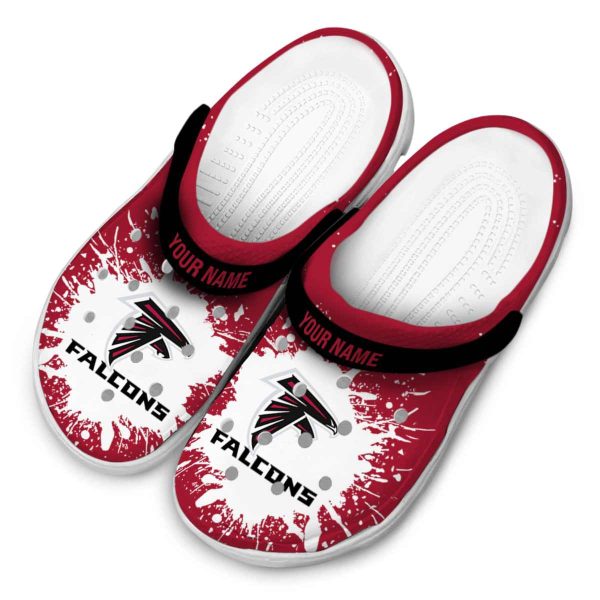 Customized Atlanta Falcons Splash Art Crocs Trendy