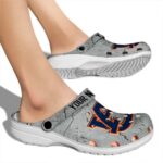 Customized Auburn Tigers Cracked Texture Crocs Best selling