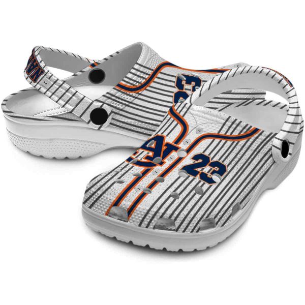 Customized Auburn Tigers Pinstripe Pattern Crocs Latest Model