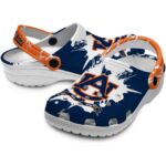 Customized Auburn Tigers Splatter Pattern Crocs Best selling