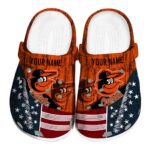 Customized Baltimore Orioles Star Spangled Side Pattern Crocs Best selling