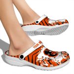 Customized Baltimore Orioles Zigzag Paint Burst Crocs High quality