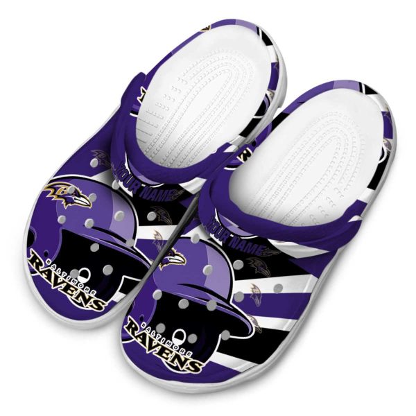 Customized Baltimore Ravens Baseball Helmet Crocs Trendy