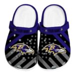 Customized Baltimore Ravens Star Spangled Graphic Crocs Best selling