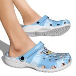 Customized Bluey Paint Splatter Graphics Crocs High quality