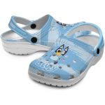 Customized Bluey Paint Splatter Graphics Crocs Latest Model