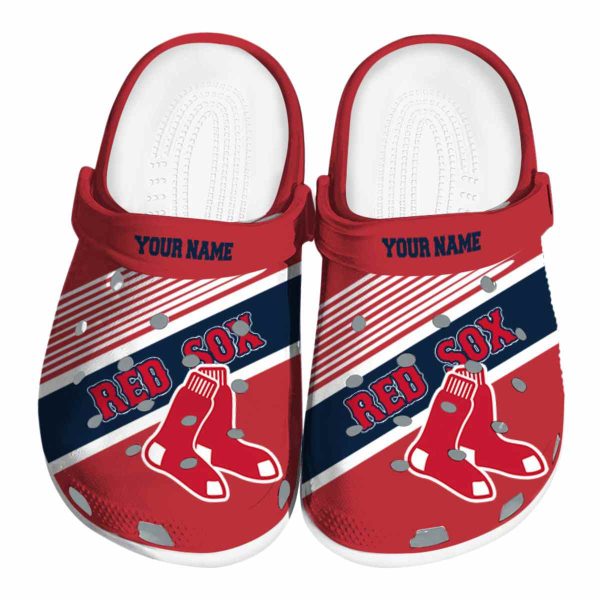 Customized Boston Red Sox Vibrant Dual Tone Crocs Best selling