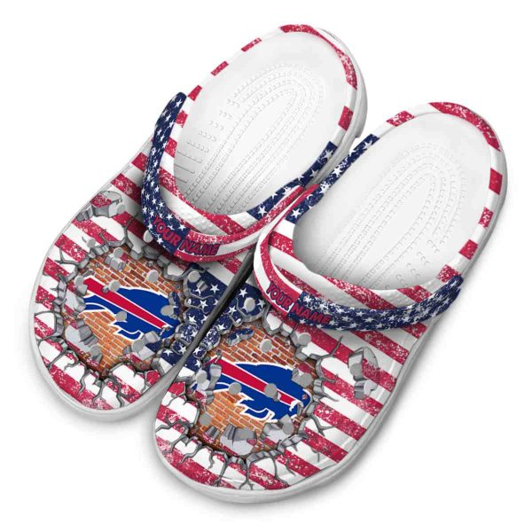 Customized Buffalo Bills Freedom Splinter Crocs Trendy