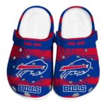 Customized Buffalo Bills Paint Splatter Graphics Crocs Best selling