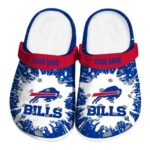 Customized Buffalo Bills Splash Art Crocs Best selling