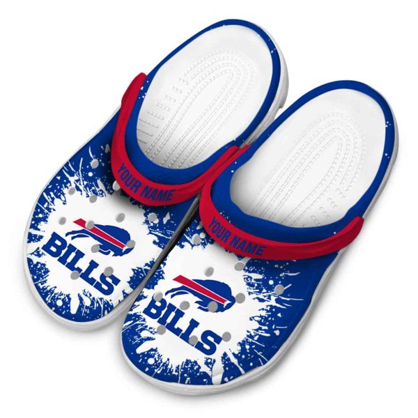 Customized Buffalo Bills Splash Art Crocs Trendy
