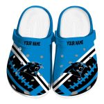 Customized Carolina Panthers Football Motif Crocs Best selling