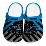 Customized Carolina Panthers Star Spangled Graphic Crocs Best selling