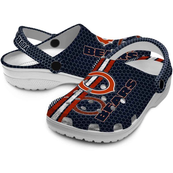 Customized Chicago Bears Contrasting Stripes Crocs Latest Model