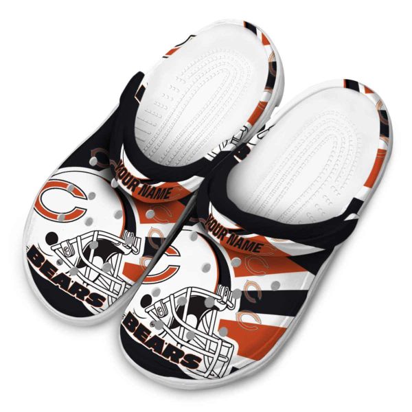 Customized Chicago Bears Football Helmet Crocs Trendy