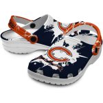 Customized Chicago Bears Splatter Pattern Crocs Latest Model