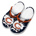 Customized Chicago Bears Splatter Pattern Crocs Trendy