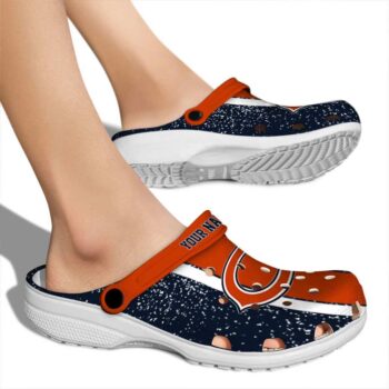 Customized Chicago Bears Vertical Stripes Crocs High quality