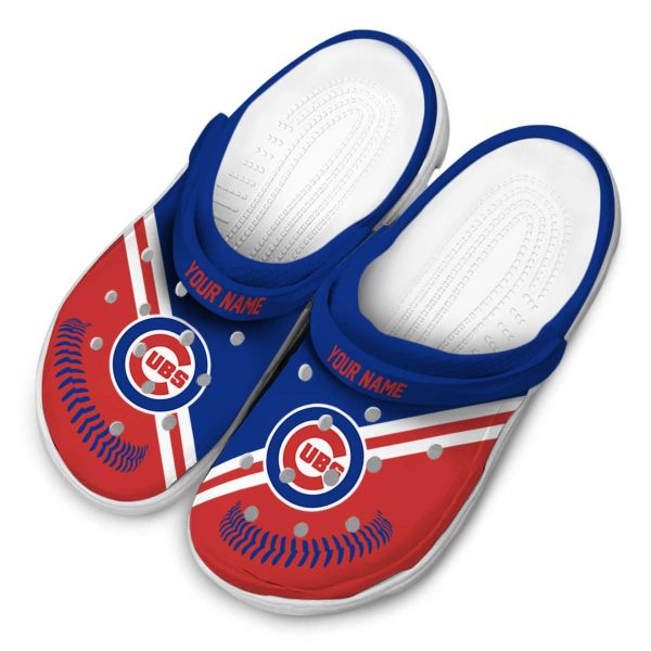 Customized Chicago Cubs Baseball Motif Crocs Trendy