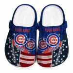 Customized Chicago Cubs Star Spangled Side Pattern Crocs Best selling