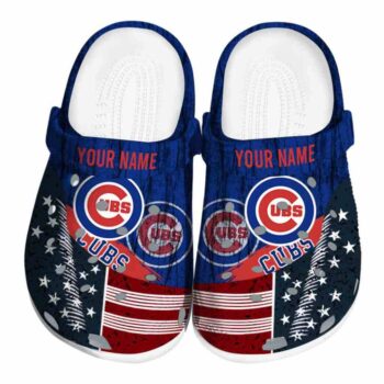 Customized Chicago Cubs Star Spangled Side Pattern Crocs Best selling