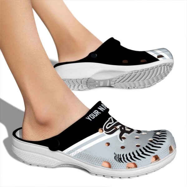 Customized Chicago White Sox Baseball Motif Crocs High quality