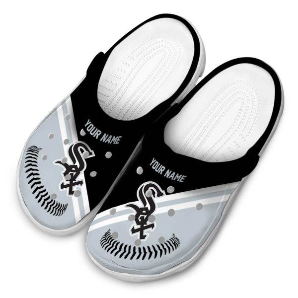 Customized Chicago White Sox Baseball Motif Crocs Trendy