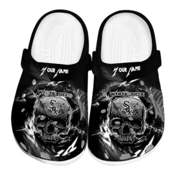 Customized Chicago White Sox Gothic Skull Crocs Best selling