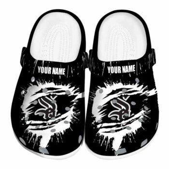 Customized Chicago White Sox Splash Motif Background Crocs Best selling