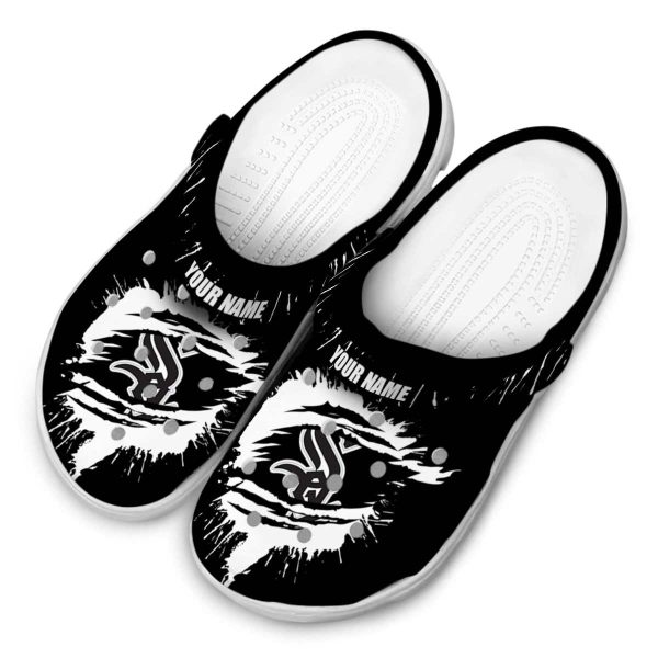 Customized Chicago White Sox Splash Motif Background Crocs Trendy