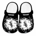 Customized Chicago White Sox Splatter Background Crocs Best selling