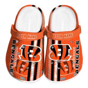 Customized Cincinnati Bengals Contrasting Stripes Crocs Best selling